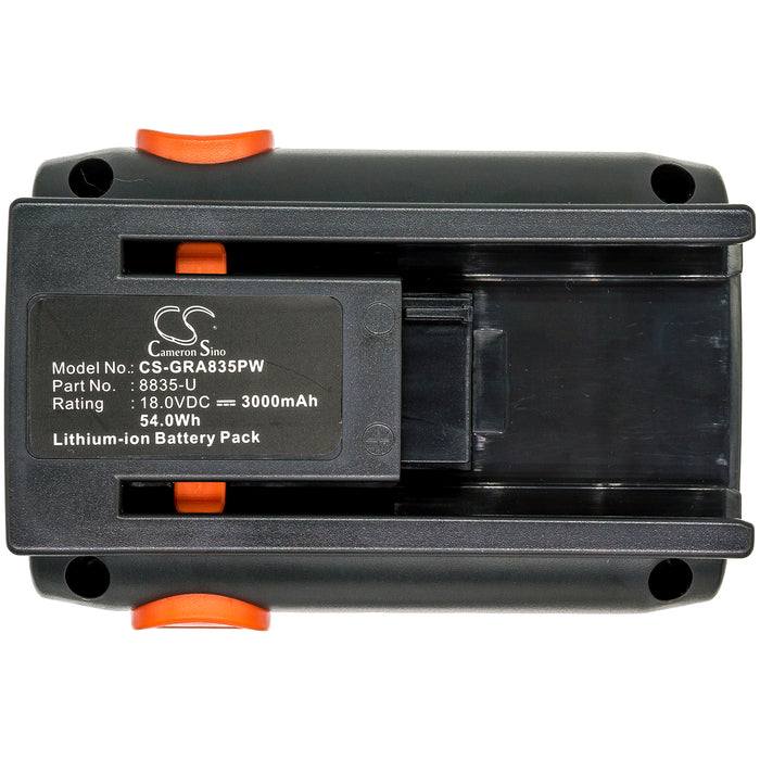 CS-GRA835PW : Battery for Gardena 8841, 8840, AccuCut Li 400 and others - Replaces Gardena 8835-U, 8835, 8839-20