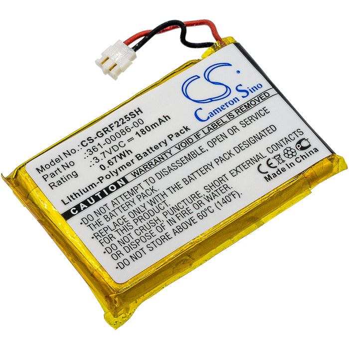 CS-GRF225SH : Battery for Garmin Forerunner 225, Forerunner 235, Forerunner 630 and others - Replaces Garmin 361-00086-00, 361-00072-10, 361-00086-10 and others