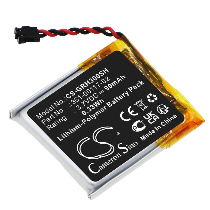 CS-GRH300SH : Battery for Garmin Forerunner 30 - Replaces Garmin 361-00117-02