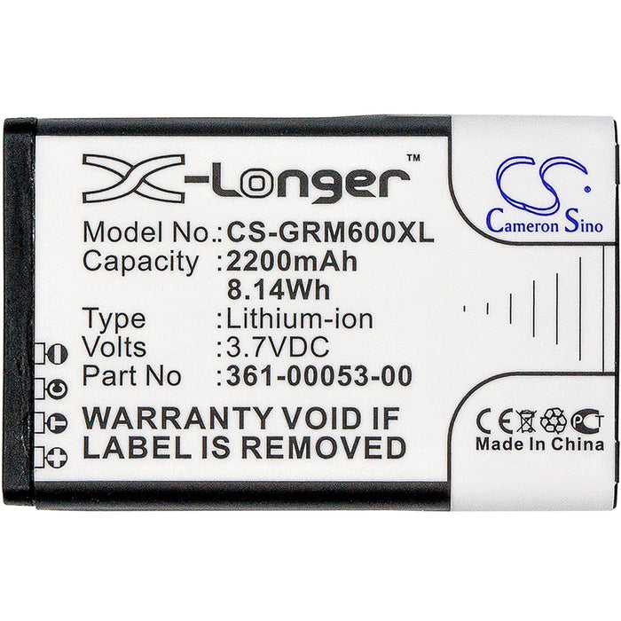 CS-GRM600XL : Battery for Garmin Montana 600, Montana 600T, Montana 650 and others - Replaces Garmin 361-00053-00, 010-11599-00, 010-11654-03 and others