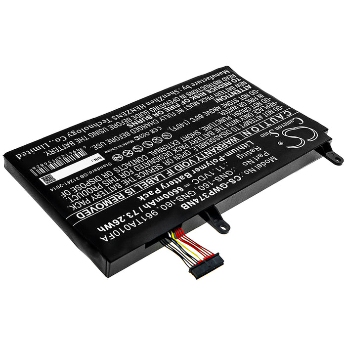 CS-GWP374NB : Battery for Gigabyte P35X V6-PC4K4D, P35K-965-4702S, P57X V7 and others - Replaces Gateway 961TA010FA