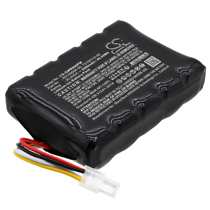 CS-GWR800PW : Battery for Cramer RM 800, RM 800D, RM 1000 and others - Replaces Cramer R0100999-00, T0100110-00