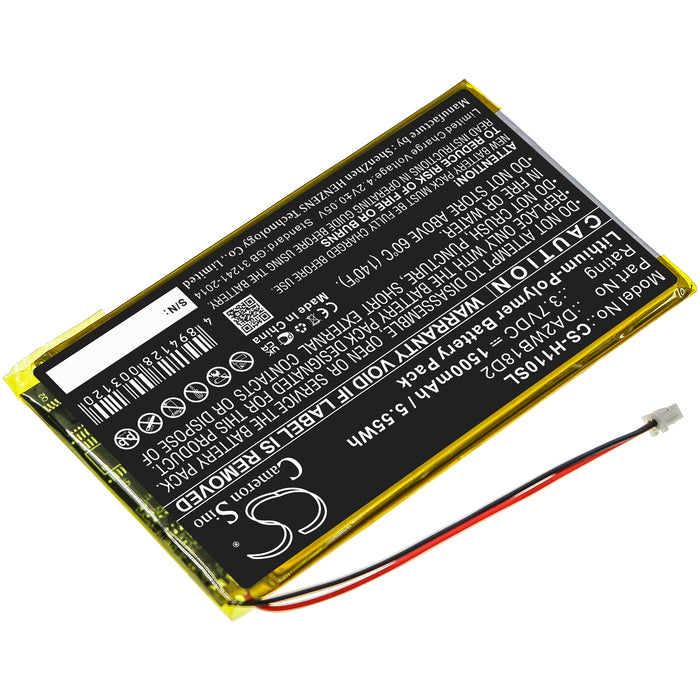 CS-H110SL : Battery for iRiver H110, H120, H140 and others - Replaces iRiver DA2WB18D2