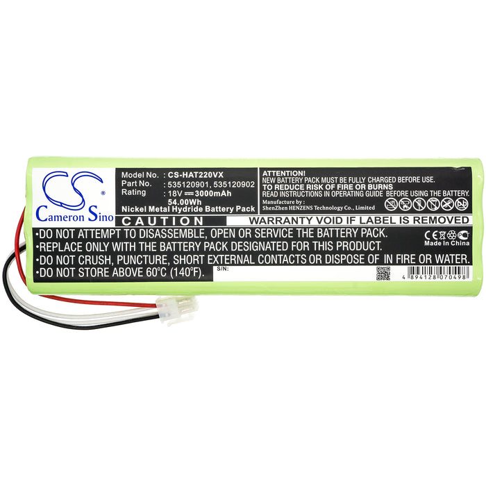 CS-HAT220VX : Battery for Gardena Robotic R160 2013, Robotic R160 2014, Robotic R160 2015 - Replaces Husqvarna 535120901, 535120902, 540059602 and others