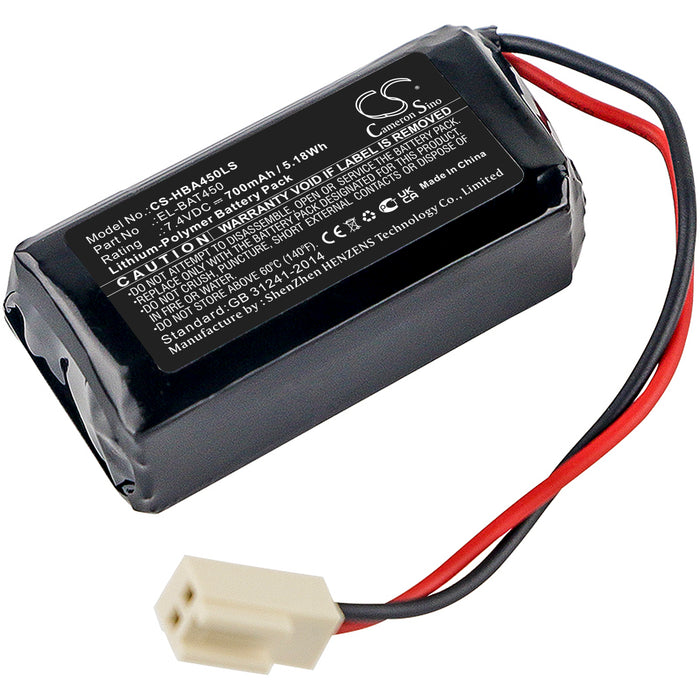 CS-HBA450LS : Battery for Hochiki Firescape luminaires, Exit Signs - Replaces Hochiki EL-BAT450