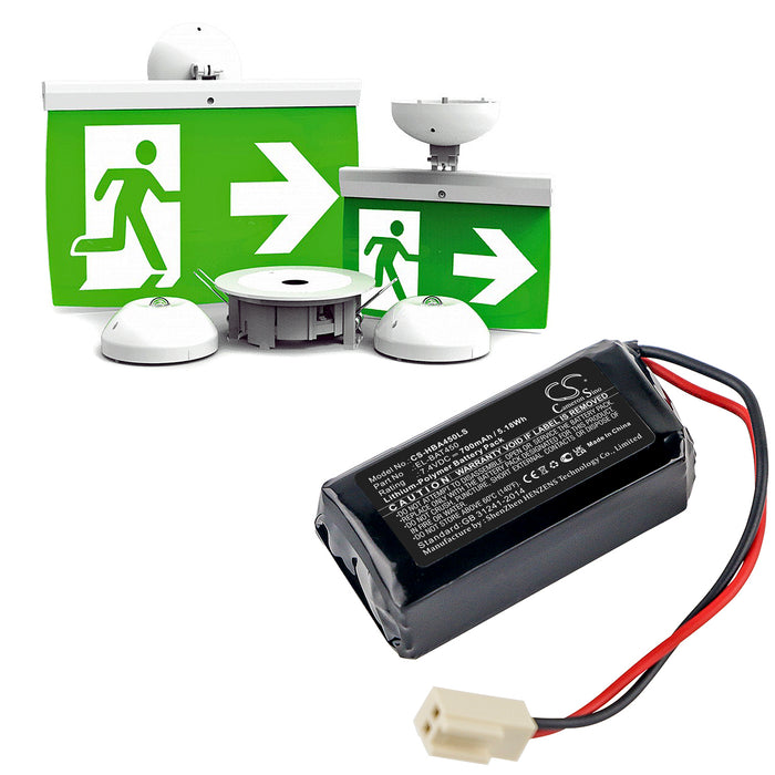 CS-HBA450LS : Battery for Hochiki Firescape luminaires, Exit Signs - Replaces Hochiki EL-BAT450