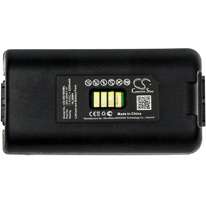 CS-HD7900BL : Battery for Reed S86 - Replaces Dolphin 200-00591-01, 20000591-01, 200002586 and others