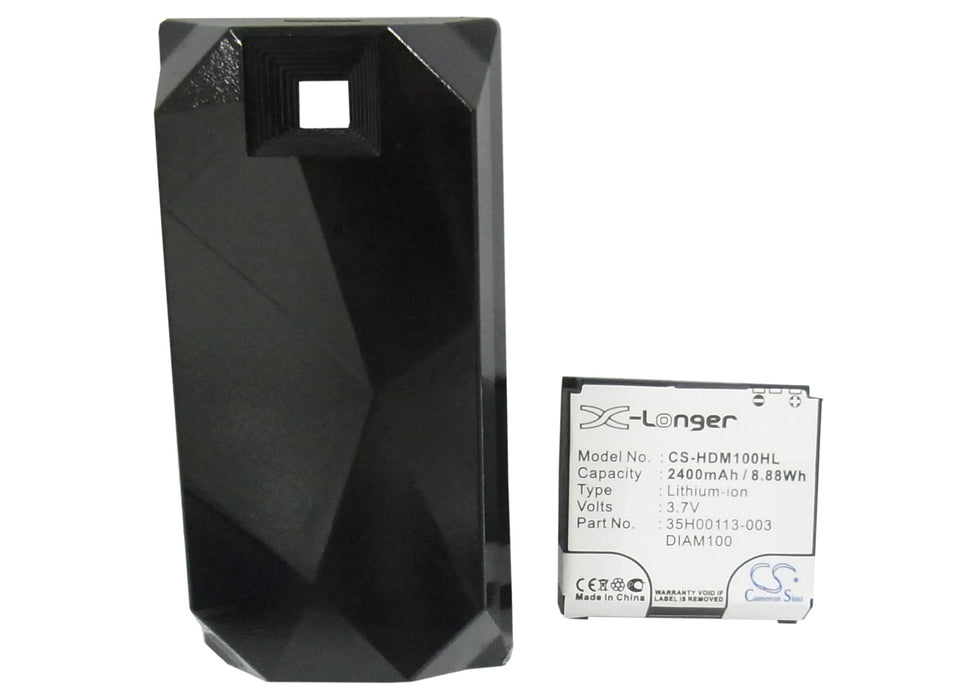 CS-HDM100HL : Battery for HTC Diamond, Touch Diamond, Diamond 100 and others - Replaces HTC DIAM100, DIAM160, 35H00113-003 and others