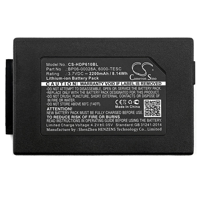 CS-HDP610BL : Battery for Honeywell Dolphin 6100, Dolphin 6110, ScanPal 5100 and others - Replaces Honeywell 6000-BTSC, BP06-00029A, BP06-00028A and others