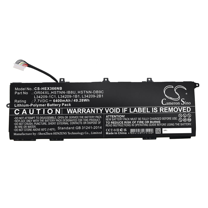 CS-HEX366NB : Battery for HP EliteBook X360 830 G6 - Replaces HP OR04XL, HSTNN-IB8U, L34209-1C1 and others