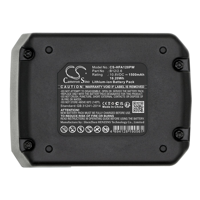 CS-HFA120PW : Battery for HILTI PM 40-MG, PR 2-HS A12, PR 30-HVS A12 and others - Replaces HILTI B12/2.6, B12/4.0, 2077977