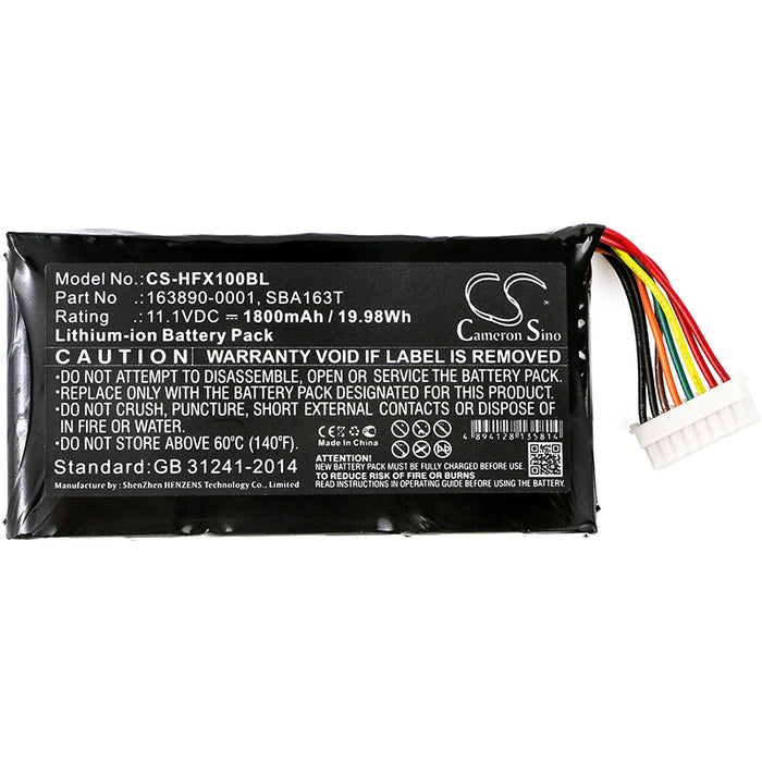 CS-HFX100BL : Battery for Honeywell Marathon LXE, Marathon FX1 - Replaces Honeywell 163890-0001, SBA163T, 163890-0001B