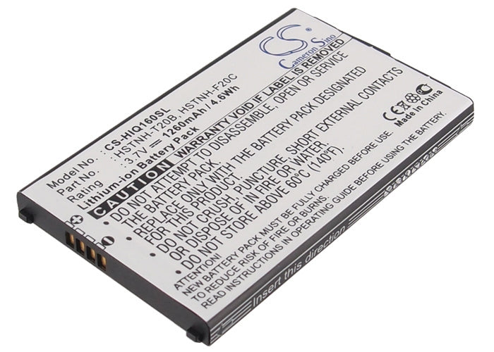 CS-HIQ160SL : Battery for HP iPAQ Voice Messenger, Silver, iPAQ 530 - Replaces HP HSTNH-T20B, HSTNH-F20C, HSTNH-T20B-S and others