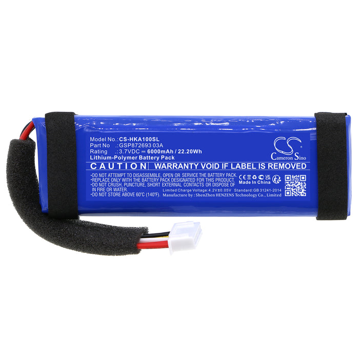 CS-HKA100SL : Battery for Harman/Kardon Allure Portable - Replaces Harman/Kardon GSP872693 03A