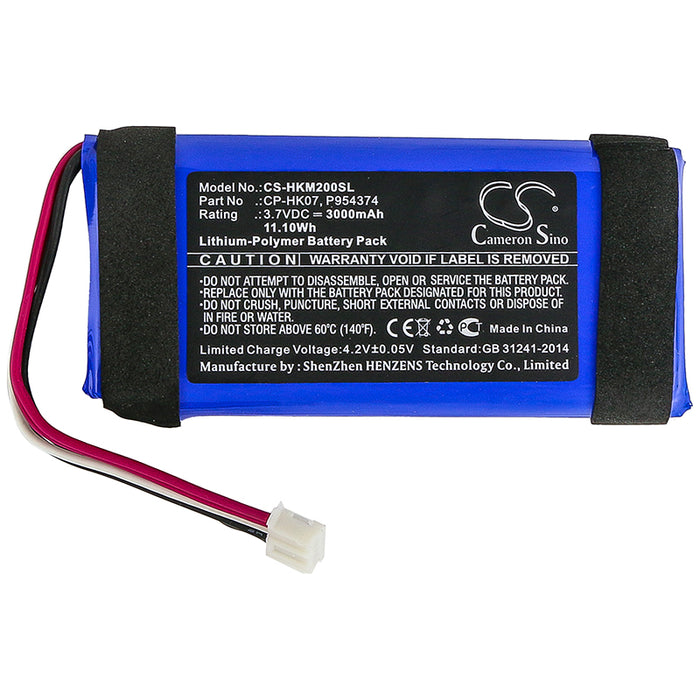 CS-HKM200SL : Battery for Harman/Kardon Onyx Mini - Replaces Harman/Kardon CP-HK07, P954374