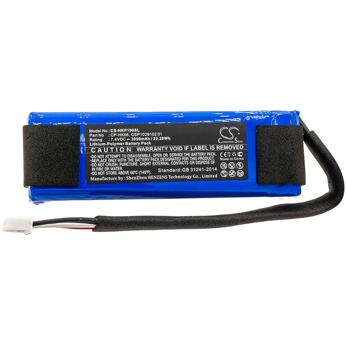 CS-HKP100SL : Battery for Harman/Kardon Go Play, Go Play Mini, GO+ Play - Replaces Harman/Kardon CP-HK06, GSP1029102 01