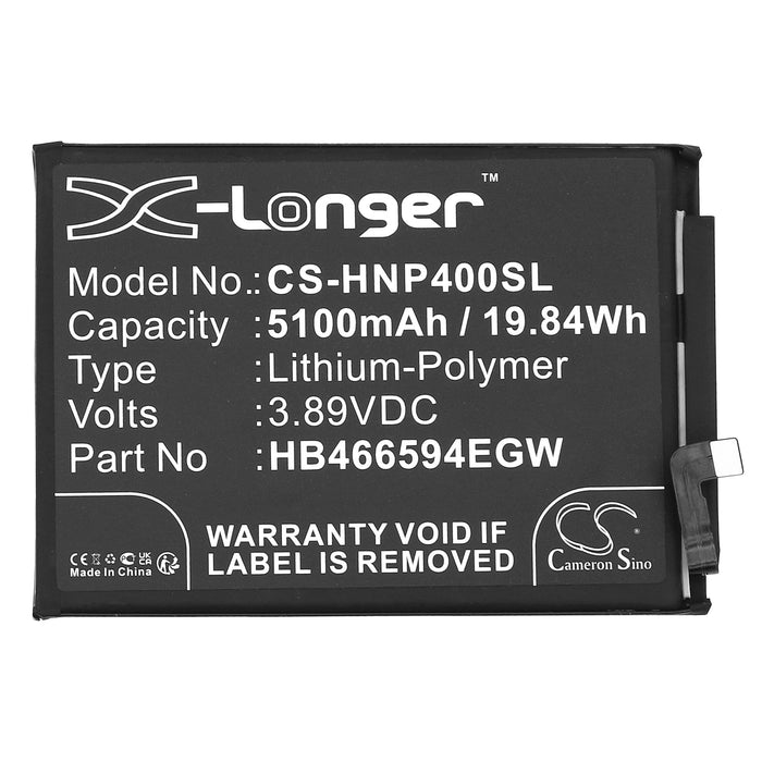 CS-HNP400SL : Battery for Honor Play 40, WDY-AN00 - Replaces Honor HB466594EGW