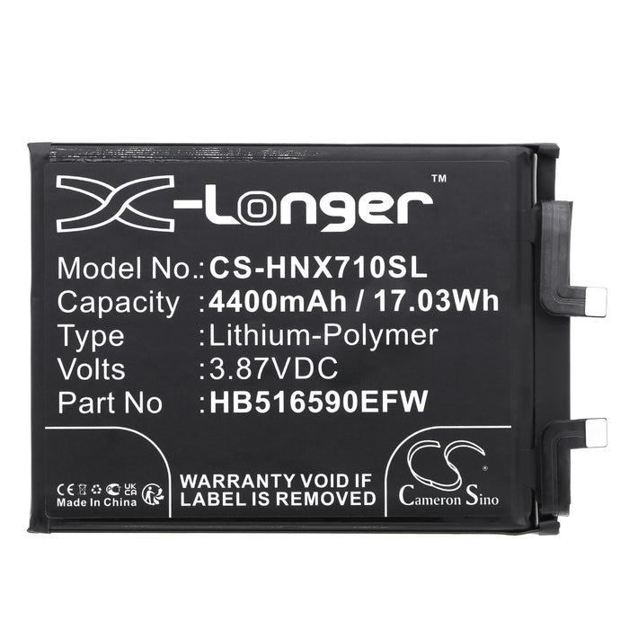 CS-HNX710SL : Battery for Honor 70 Pro - Replaces Honor HB516590EFW