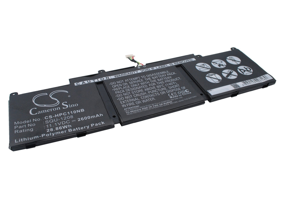 CS-HPC110NB : Battery for HP Chromebook 11, Chromebook 11 G1, Chromebook 11-1101 and others - Replaces HP SQU-1208