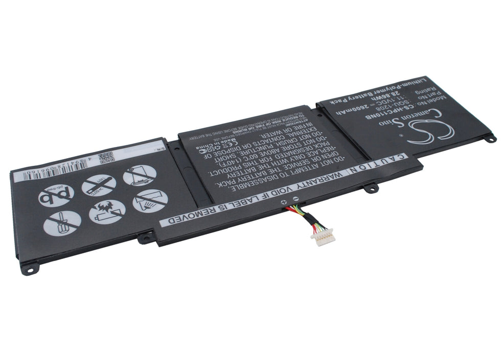 CS-HPC110NB : Battery for HP Chromebook 11, Chromebook 11 G1, Chromebook 11-1101 and others - Replaces HP SQU-1208