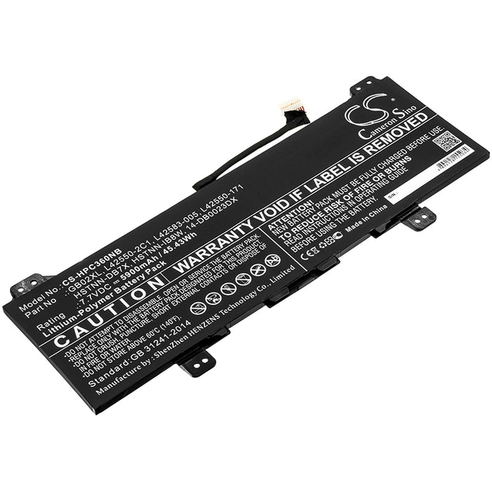 CS-HPC360NB : Battery for HP Chromebook X360 11 - Replaces HP GB02XL, L42550-2C1, L42583-005 and others