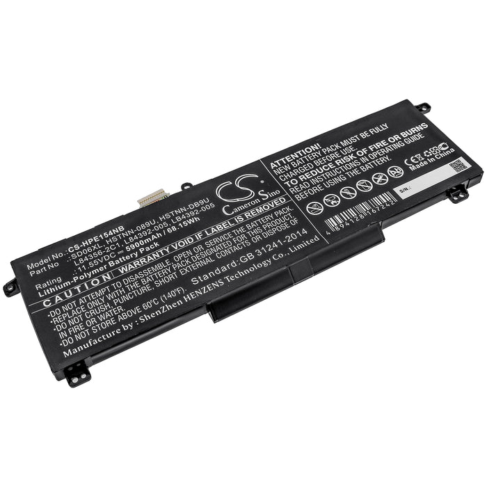 CS-HPE154NB : Battery for HP Omen 15-EK0004TX, Omen 15-EK0011TX, Omen 15-EK0058TX and others - Replaces HP SD06XL, HSTNN-089U, HSTNN-DB9U and others