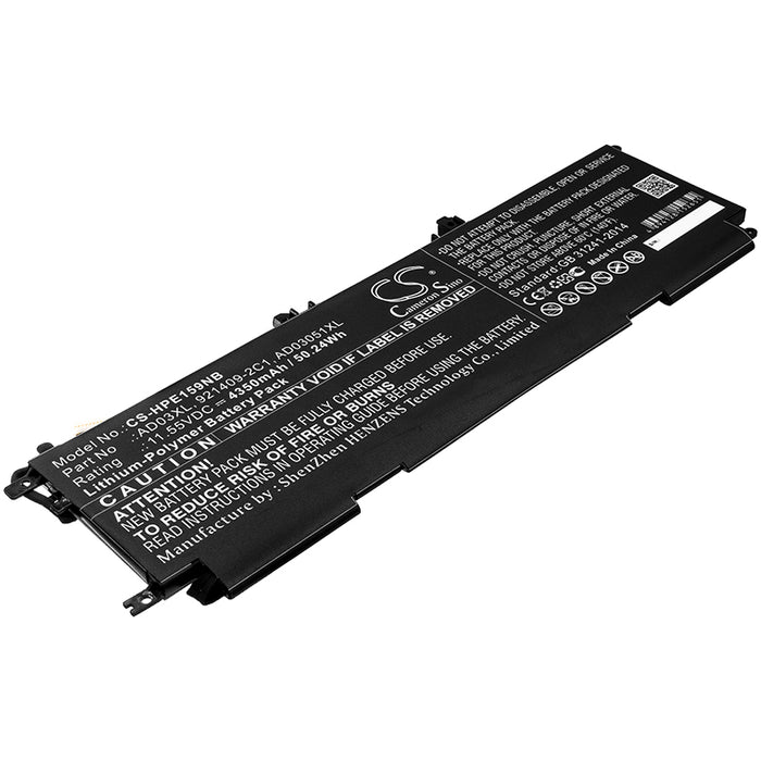 CS-HPE159NB : Battery for HP Envy 13-AD159TX, Envy 13-AD028UR, Envy 13-AD044TX and others - Replaces HP AD03XL, 921409-271, 921409-2C1 and others