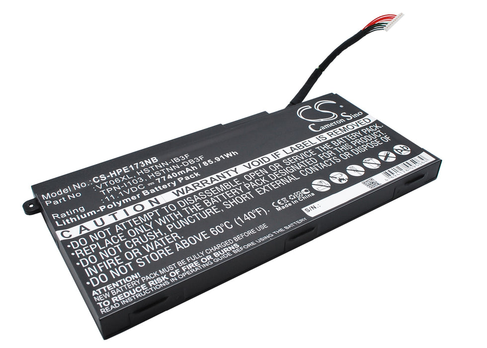 CS-HPE173NB : Battery for HP Envy 17-3000, Envy 17T-3000, Envy 17T-3200 and others - Replaces HP VT06XL, HSTNN-IB3F, TPN-I103 and others