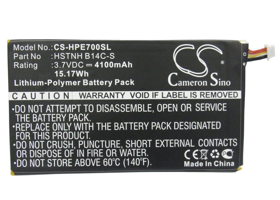 CS-HPE700SL : Battery for HP Tablet 7 1800, Slate 7 1800 Tablet, Slate 7 Voice Tab Dual Sim and others - Replaces HP HSTNH B14C-S, 10979176-00, 739691-001 and others