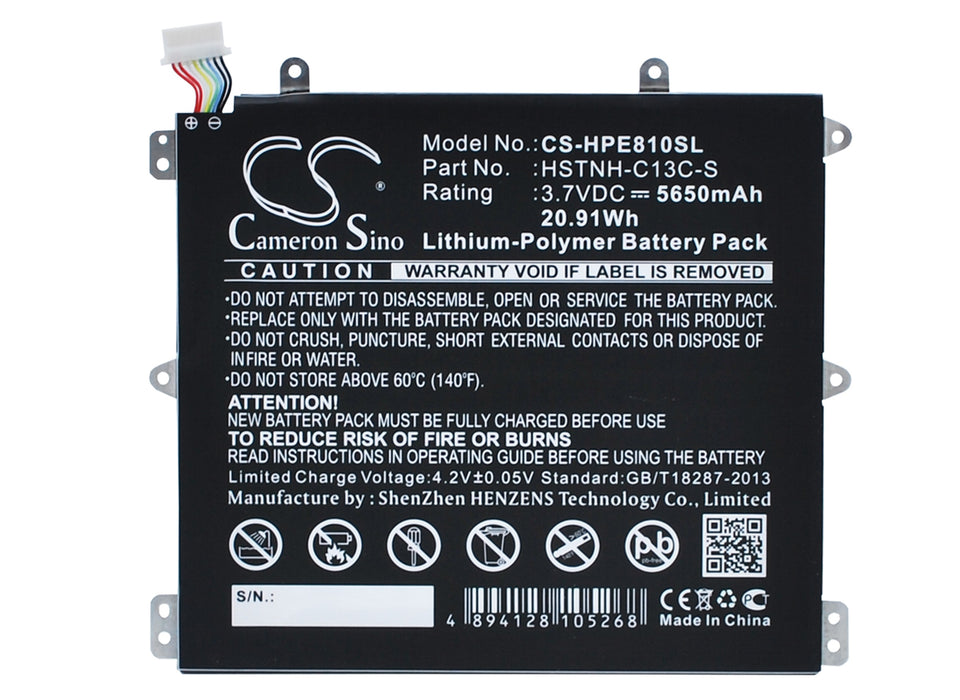 CS-HPE810SL : Battery for HP Slate 8 Pro, Slate 8 Plus, HSTNH-H408C and others - Replaces HP HSTNH-C13C-S, BY02, BY02021