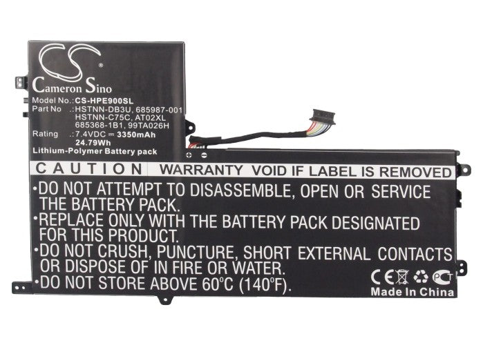 CS-HPE900SL : Battery for HP ElitePad 900, ElitePad 900 G1, D7X24PA and others - Replaces HP HSTNN-DB3U, 685987-001, HSTNN-C75C and others