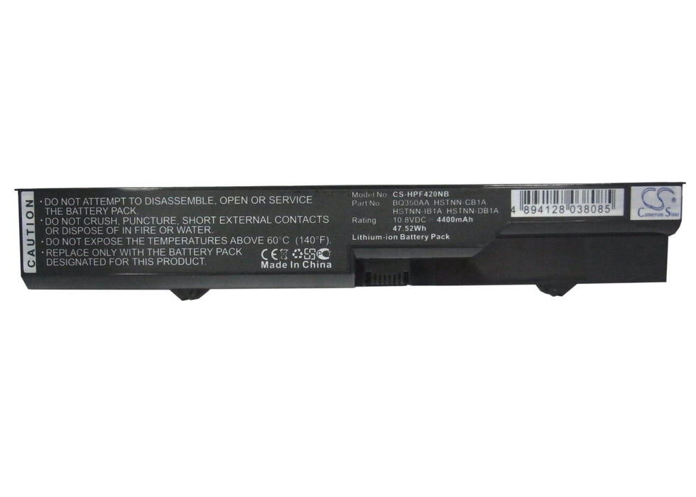 CS-HPF420NB : Battery for HP 420, 425, 4320t and others - Replaces HP HSTNN-CB1B, 587706-751, 593572-001 and others