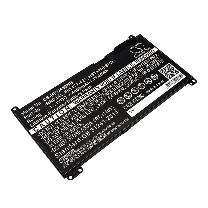CS-HPG450NB : Battery for HP ProBook 430 G4, ProBook 440 G4, ProBook 450 G4 and others - Replaces HP RR03XL, 851477-421, 851477-541 and others