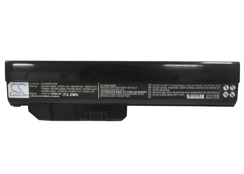 CS-HPM311HB : Battery for HP Mini 311, Mini 311-1012TU, Mini 311-1007TU and others - Replaces HP HSTNN-UB0N, 572831-541, 580029-001 and others