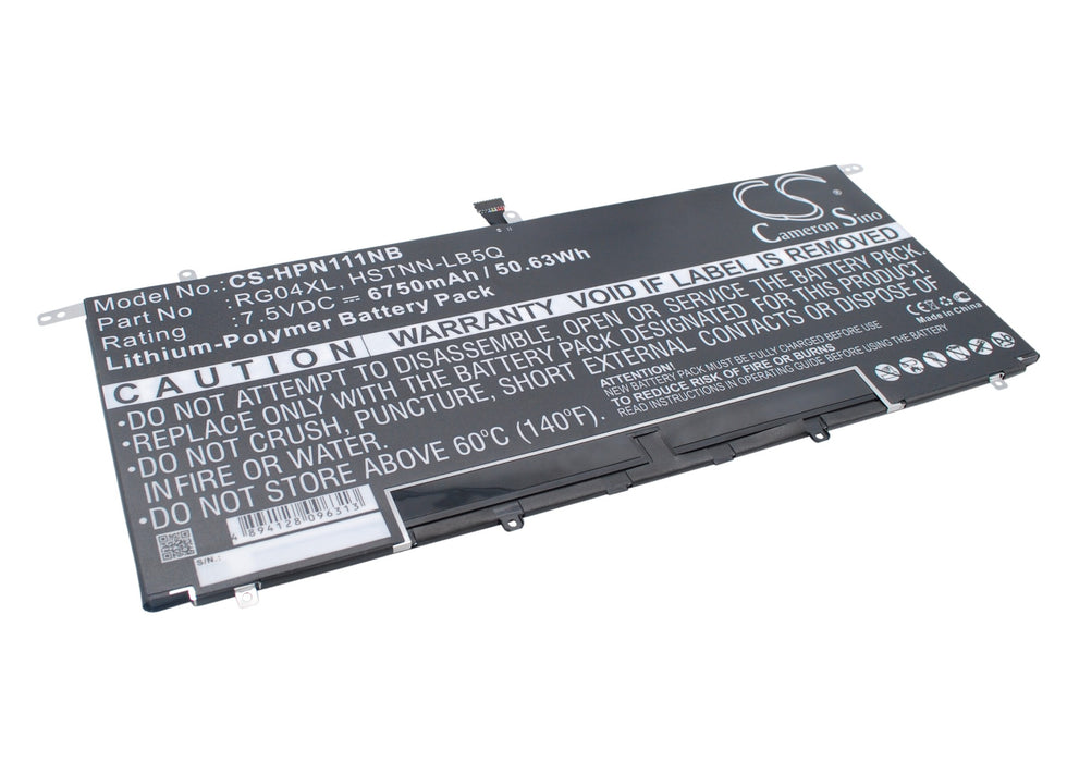 CS-HPN111NB : Battery for HP Spectre 13-3000, Spectre 13t-3000, TPN-F111 and others - Replaces HP RG04XL, HSTNN-LB5Q, 734746-421 and others