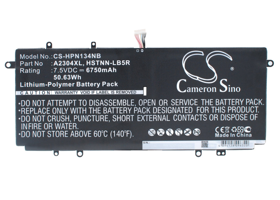 CS-HPN134NB : Battery for HP Chromebook 14, Chromebook 14Q, Chromebook 14-Q063CL and others - Replaces HP A2304XL, 738392-005, 738075-421 and others