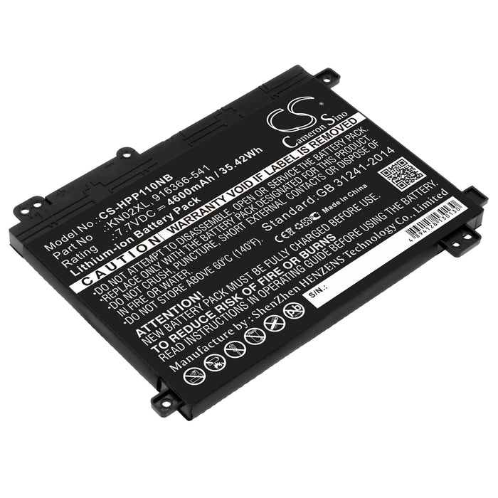 CS-HPP110NB : Battery for HP Pavilion 11M, Pavilion 11M-AD000, Pavilion 11M-AD013DX and others - Replaces HP KN02XL, 916366-541, HSTNN-IB7R and others