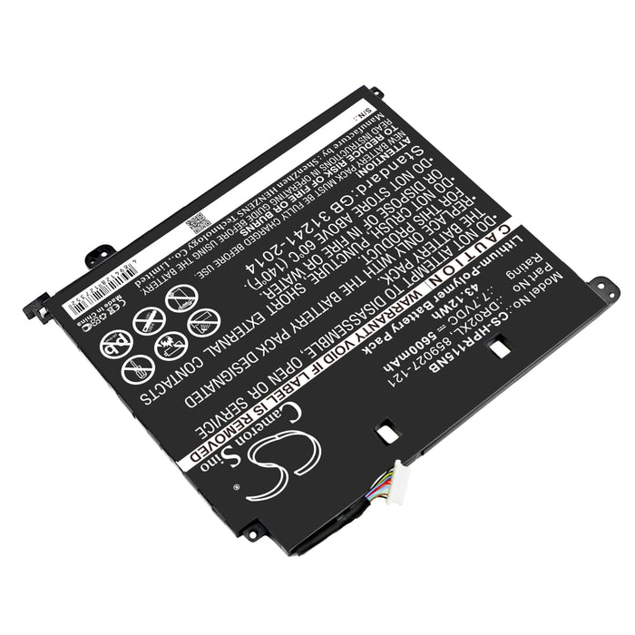 CS-HPR115NB : Battery for HP Chromebook 11 G5, Chromebook 11-V, Chromebook 11-V011DX and others - Replaces HP DR02XL, HSTNN-IB7M, 859027-121 and others