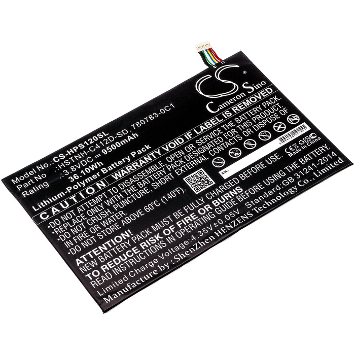 CS-HPS120SL : Battery for HP Pro Slate 12, K7X87AA, K7X87AA#ABA and others - Replaces HP HSTNH-C412D-SD, 780783-0C1, 782644-005 and others