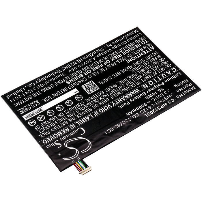 CS-HPS120SL : Battery for HP Pro Slate 12, K7X87AA, K7X87AA#ABA and others - Replaces HP HSTNH-C412D-SD, 780783-0C1, 782644-005 and others