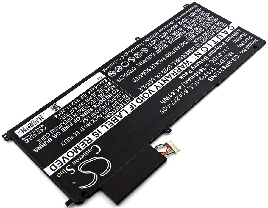 CS-HPS212NB : Battery for HP Spectre X2 12", Spectre X2 12-A001DX, Spectre x2 Detachable PC and others - Replaces HP ML03XL, 814277-005, 813999-1C1 and others