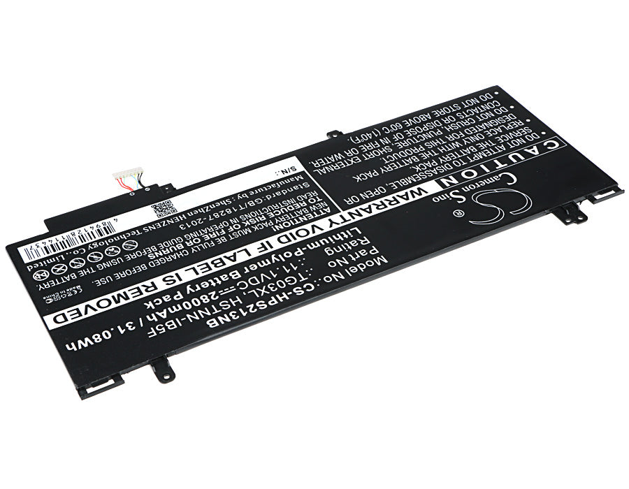 CS-HPS213NB : Battery for HP Split X2 13-F, Split X2 13-F010DX - Replaces HP TG03XL, HSTNN-IB5F, HSTNN-DB5F and others