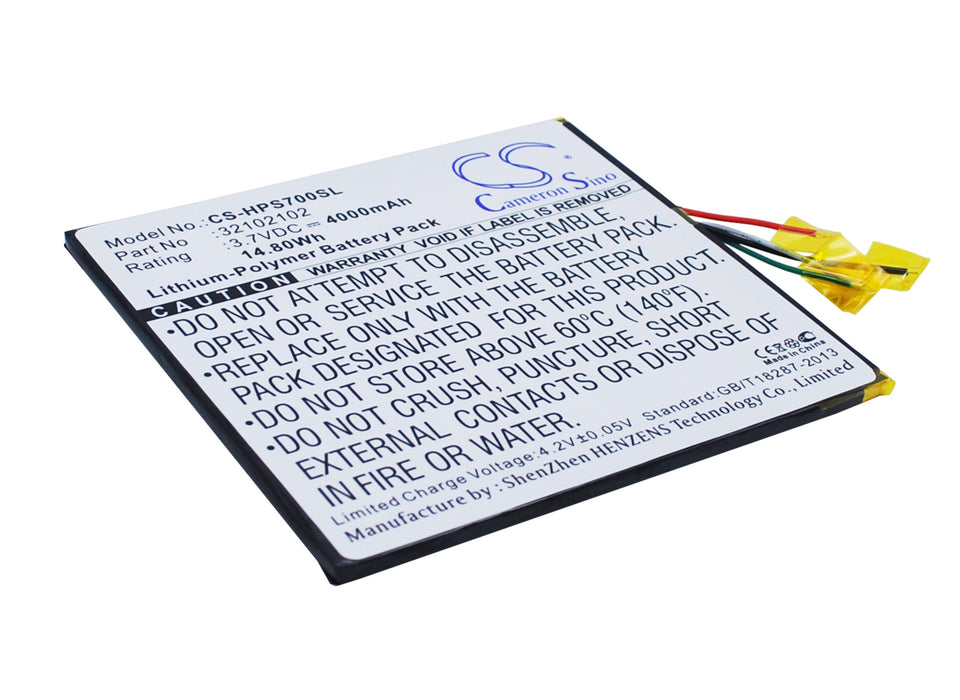 CS-HPS700SL : Battery for HP Slate 7 Extreme - Replaces HP 32102102