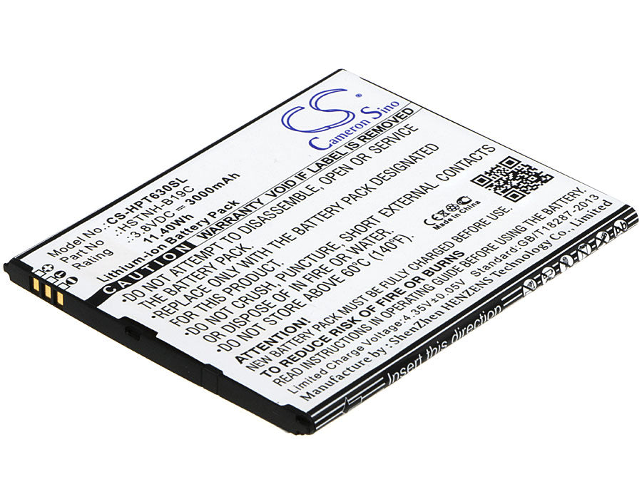 CS-HPT630SL : Battery for HP Slate6 VoiceTab, Slate 6 VoiceTab II Dual SIM, 6301RA and others - Replaces HP HSTNH-B19C, HSTNH-B19C-S, 751655-001