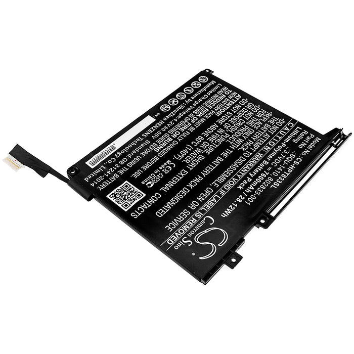 CS-HPT833SL : Battery for HP Pro Tablet 10 EE G1(H9X71EA), Pro Tablet 10 EE G1(L3Z82UT), Pro Tablet 10 EE G1(L5P68PA) and others - Replaces HP 802833-001, SQU-1410