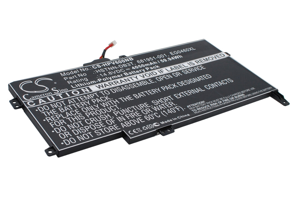 CS-HPV600NB : Battery for HP Envy Sleekbook 6, Envy Sleekbook 6z-1000, ENVY Sleekbook 6-1000 and others - Replaces HP EG04XL, HSTNN-DB3T, 681951-001 and others