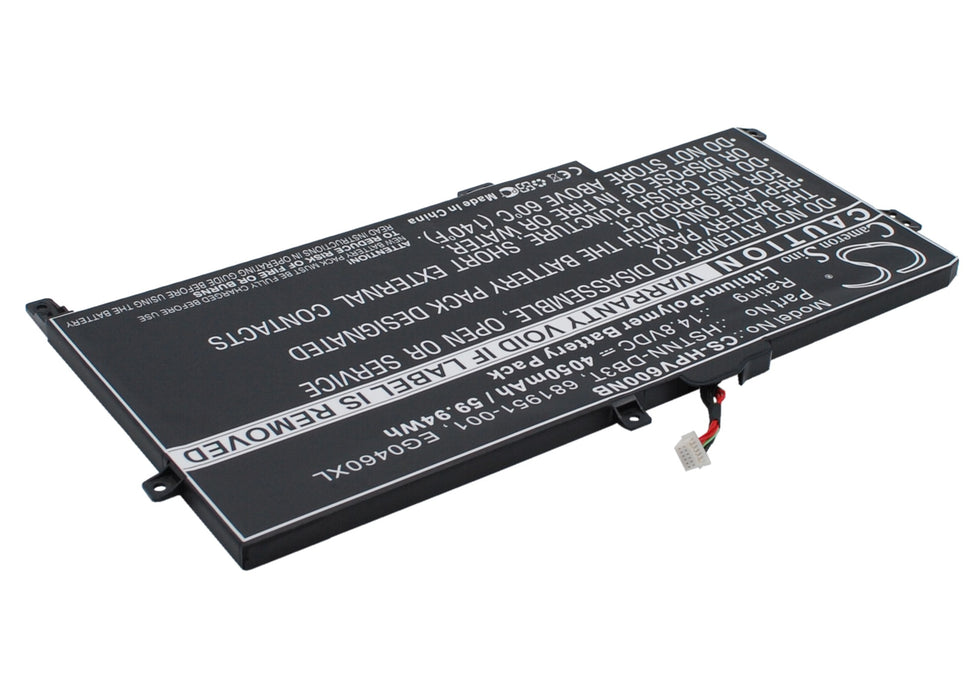 CS-HPV600NB : Battery for HP Envy Sleekbook 6, Envy Sleekbook 6z-1000, ENVY Sleekbook 6-1000 and others - Replaces HP EG04XL, HSTNN-DB3T, 681951-001 and others