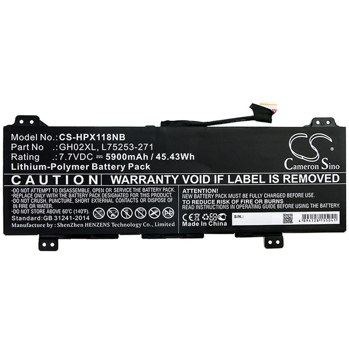 CS-HPX118NB : Battery for HP 11 G8 EE, Chromebook 11 G8 EE - Replaces HP GH02XL, L75253-271