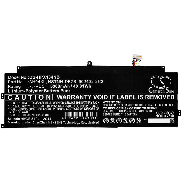 CS-HPX184NB : Battery for HP Spectre x2 12 Detachable PC, Spectre x2 Detachable, Spectre x2Detachable 12 and others - Replaces HP AH04XL, HSTNN-DB7S, 902402-2C2 and others