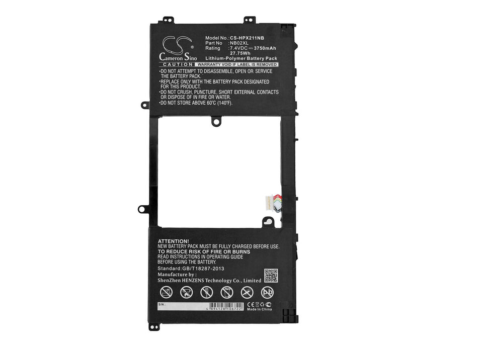 CS-HPX211NB : Battery for HP Pavilion x2, Pavilion 11.6" X2, 11-H010NR and others - Replaces HP NB02XL, HSTNN-DB5K, 726241-2C1 and others